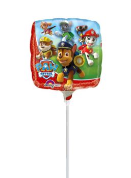 Folienballon luftgefüllt viereckig Paw Patrol